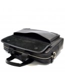 Фотография Мужской кожаный черный портфель BOND 1364-281