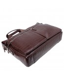 Фотография Мужской кожаный коричневый портфель BOND 1366-355