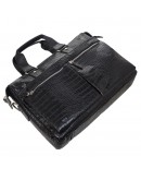 Фотография Мужской кожаный черный портфель BOND 1366-356