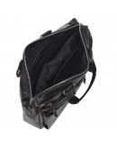 Фотография Мужской кожаный черный портфель BOND 1366-356