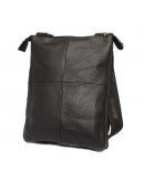 Фотография Удобная черная кожаная сумка на каждый день 7137