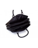 Фотография Кожаная сумка для небольшого ноутбука 1373-1 BLACK