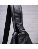 Фотография Мужской кожаный слинг небольшого размера SHVIGEL 13903