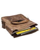 Фотография Оригинальный винтажный мужской кожаный рюкзак SHVIGEL 13947