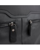 Фотография Черная мужская кожаная сумка для документов Vintage 14054