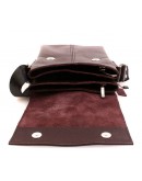 Фотография Мужская стильная кожаная сумка на плечо 7140k коричневая