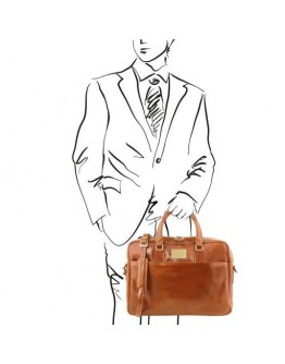 Мужская сумка портфель медового цвета Tuscany Leather TL141241 honey