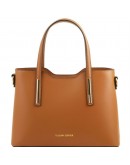 Фотография Коричневая женская кожаная сумка Tuscany Leather Olimpia TL141521 con