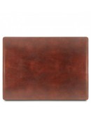 Фотография Коричневый кожаный фирменный коврик на рабочий стол Tuscany Lether TL141892 brown