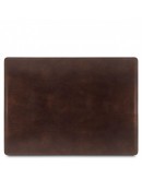Фотография Темно-коричневый кожаный фирменный коврик на рабочий стол Tuscany Lether TL141892 bbrown