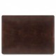Темно-коричневый кожаный фирменный коврик на рабочий стол Tuscany Lether TL141892 bbrown