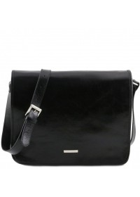 Черная вместительная сумка на плечо Tuscany Leather TL141254 black