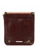 Фотография Черная фирменная мужская сумка на плечо Tuscany Leather TL141255 black