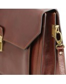Фотография Мужской портфель кожаный на 2 отделения Napoli Tuscany Leather TL141348