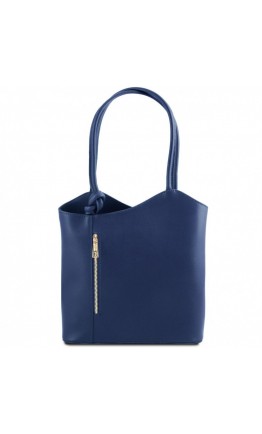 Синяя кожаная удобная сумка Tuscany Leather Party TL141455
