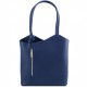 Синяя кожаная удобная сумка Tuscany Leather Party TL141455