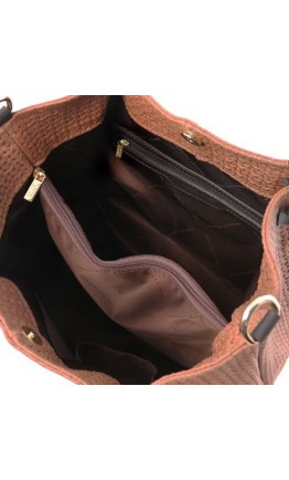 Женская кожаная сумка Tuscany Leather TL Bag TL141573 TL KeyLuck cinnamon