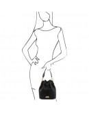 Фотография Фирменная женская сумка мешок Tuscany Leather 142083 TL Bag black