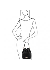 Фирменная женская сумка мешок Tuscany Leather 142083 TL Bag black