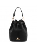 Фотография Фирменная женская сумка мешок Tuscany Leather 142083 TL Bag black
