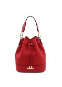 Красная женская фирменная сумка Tuscany Leather 142083 TL Bag red
