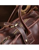 Фотография Коричневая мужская сумка кожаная дорожная Vintage 14265