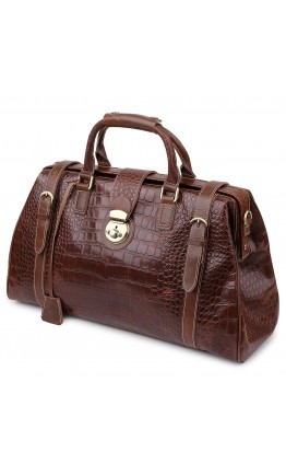 Дорожная коричневая кожаная сумка Vintage 14285