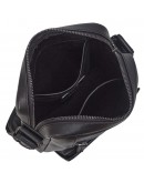 Фотография Кожаная мужская черная сумка на плечо Bond - 1429-101