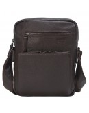 Фотография Кожаная мужская коричневая сумка на плечо Bond - 1429-286