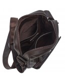Фотография Кожаная мужская коричневая сумка на плечо Bond - 1429-286
