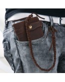 Фотография Коричневое мужское винтажное портмоне - клатч Vintage 14383