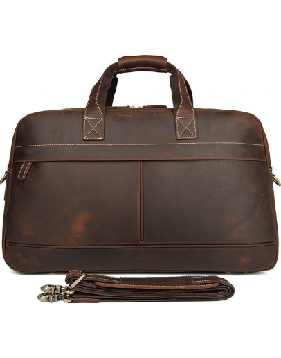 Фотография Дорожная коричневая винтажная сумка Vintage 14505