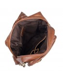 Фотография Кожаный рюкзак - сумка коричневая Vintage 14561