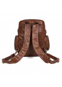 Кожаный рюкзак - сумка коричневая Vintage 14561