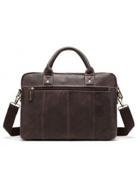 Коричневая мужская сумка из винтажной кожи Vintage 14667