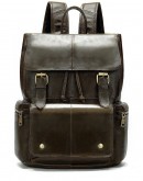 Фотография Коричневый кожаный мужской рюкзак 14668