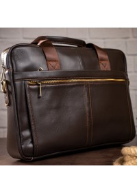 Коричневая деловая мужская сумка Vintage 14670