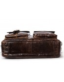 Фотография Мужская коричневая кожаная сумка на каждый день Vintage 14693