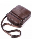 Фотография Небольшая коричневая мужская сумка на плечо Vintage 14705
