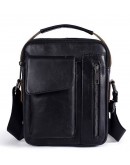 Фотография Мужская черная сумка на плечо и в руку Vintage 14708