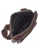 Фотография Коричневый кожаная мужская сумка - планшетка DESISAN 1472-019