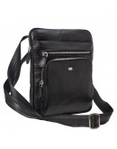 Фотография Черная кожаная мужская сумка - планшетка DESISAN 1472-143