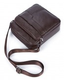 Фотография Коричневая мужская небольшая плечевая сумка Vintage 14744