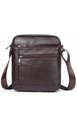 Мужская коричневая компактная сумка Vintage 14746