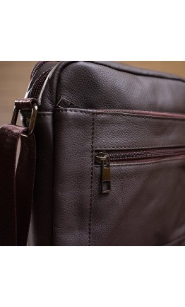 Мужская коричневая компактная сумка Vintage 14746