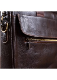 Кожаная деловая мужская коричневая сумка Vintage 14751