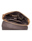 Фотография Светло-коричневая кожаная вместительная сумка Vintage 14753