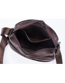Фотография Кожаная коричневая мужская сумка небольшая Vintage 14759