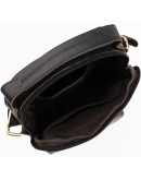 Фотография Черная мужская кожаная небольшая сумка Vintage 14765