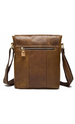 Светло-коричневая мужская сумка на плечо Vintage 14768